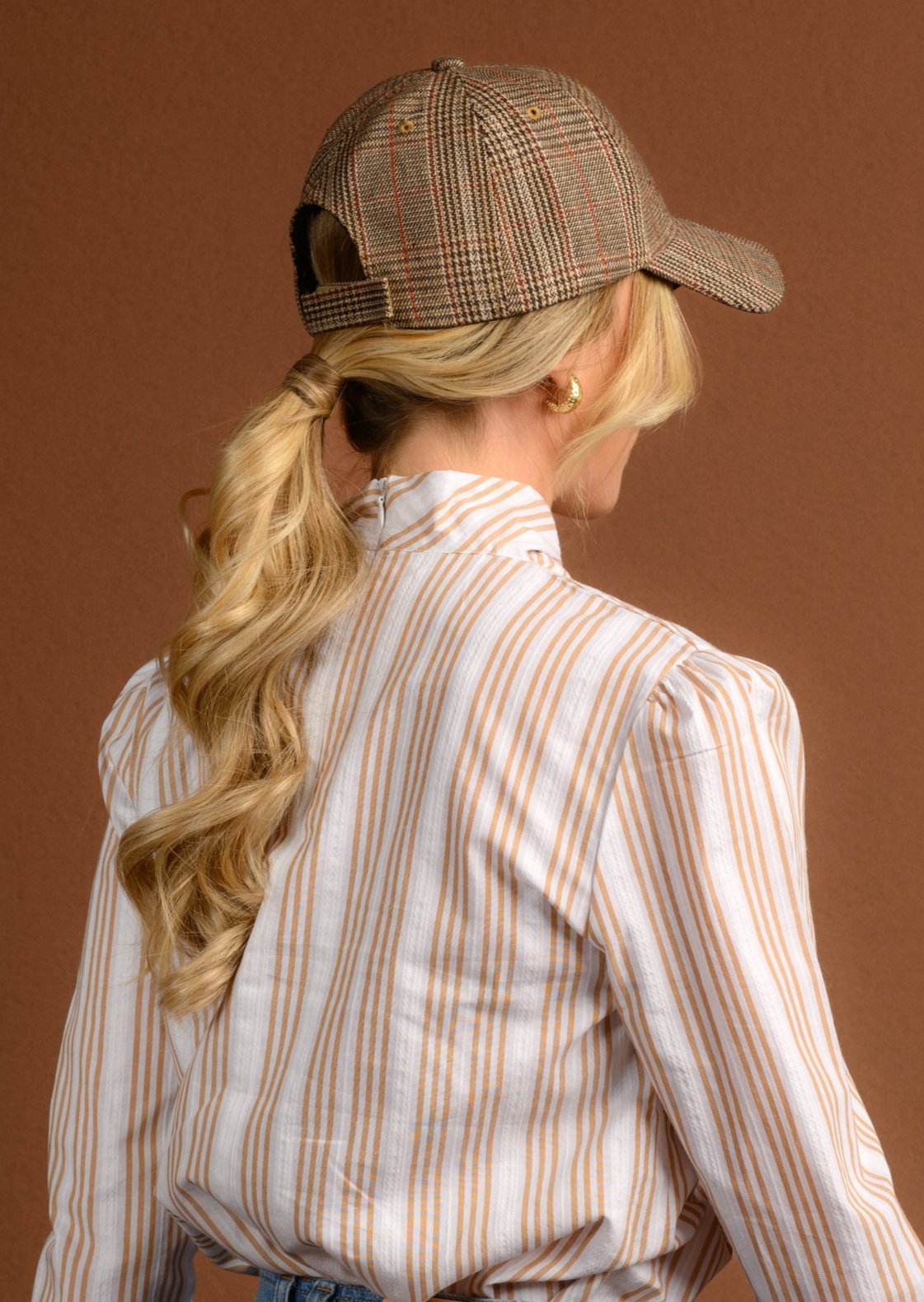 BLUSA EMI RAYAS BEIGE