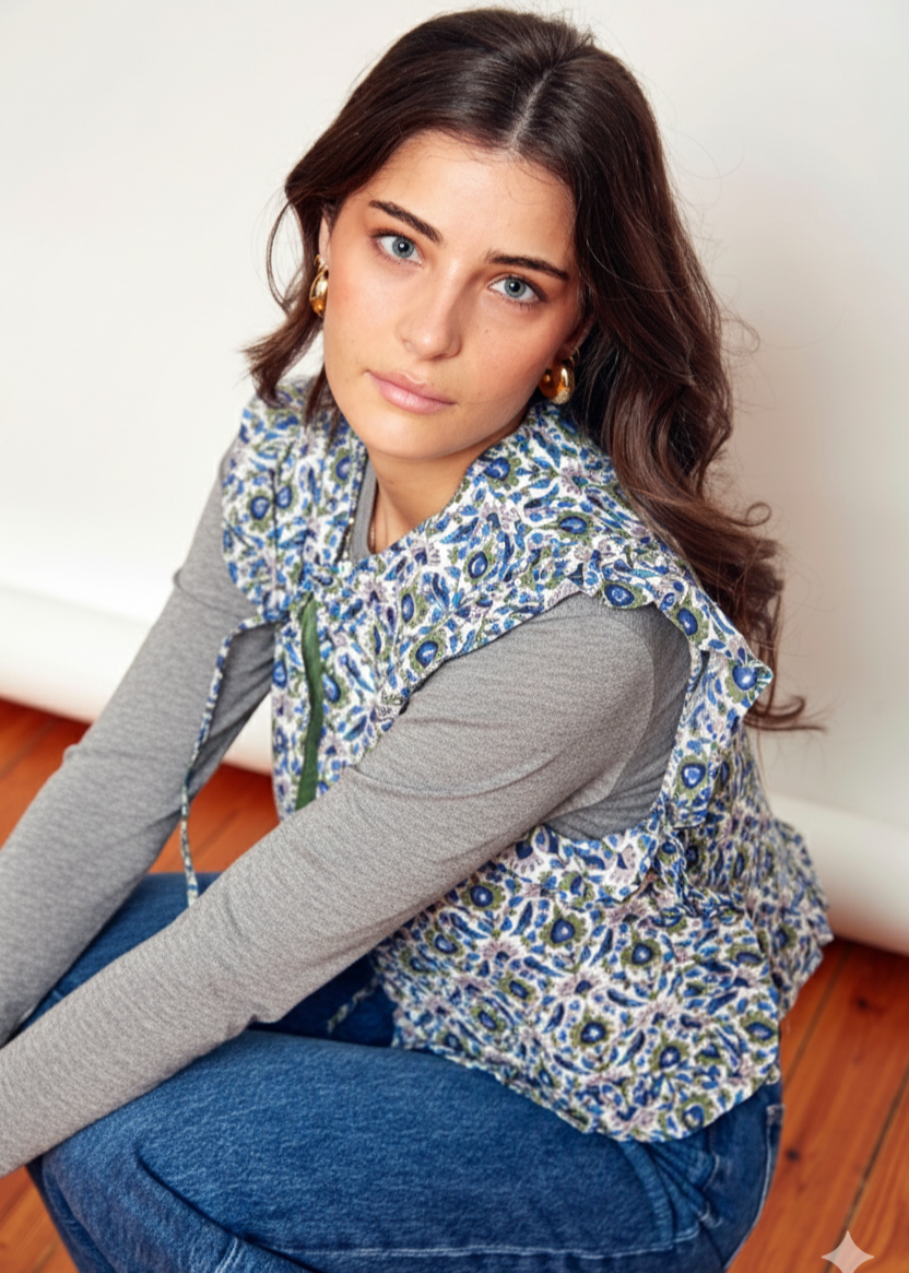 CHALECO ALBA ESTAMPADO MOTIVOS