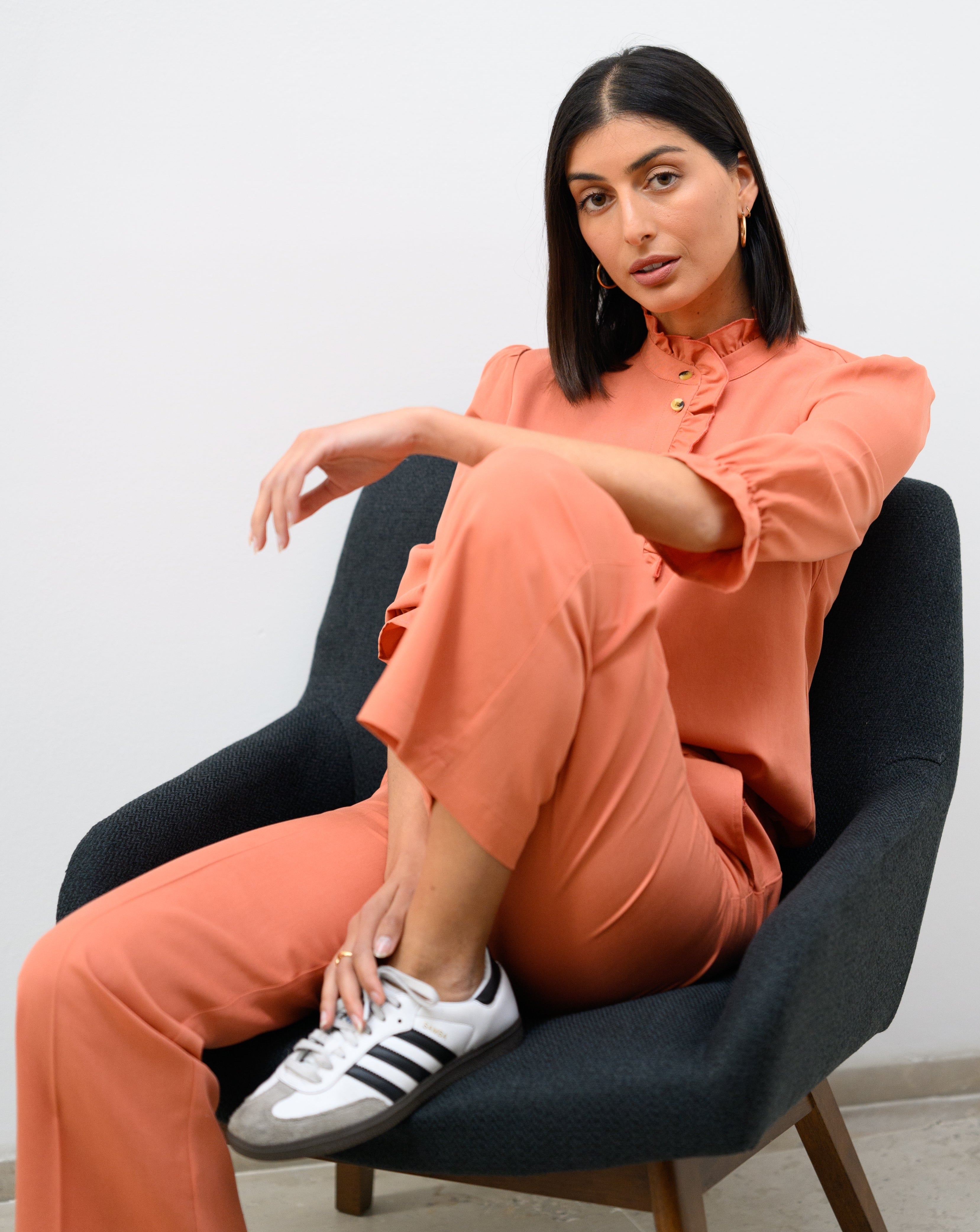 PANTALÓN ANAIS TENCEL CORAL