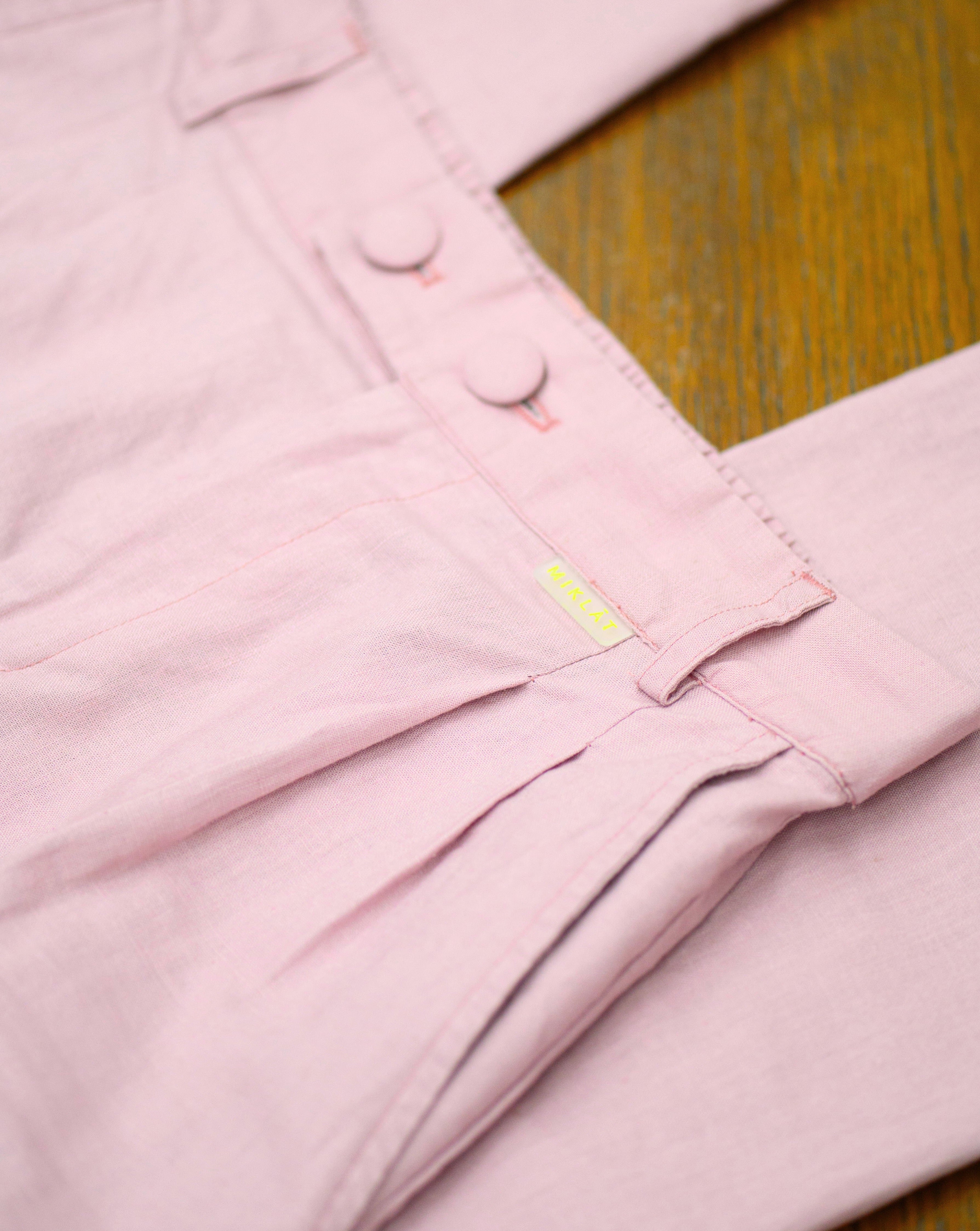 PANTALÓN MENORCA LINO ROSA