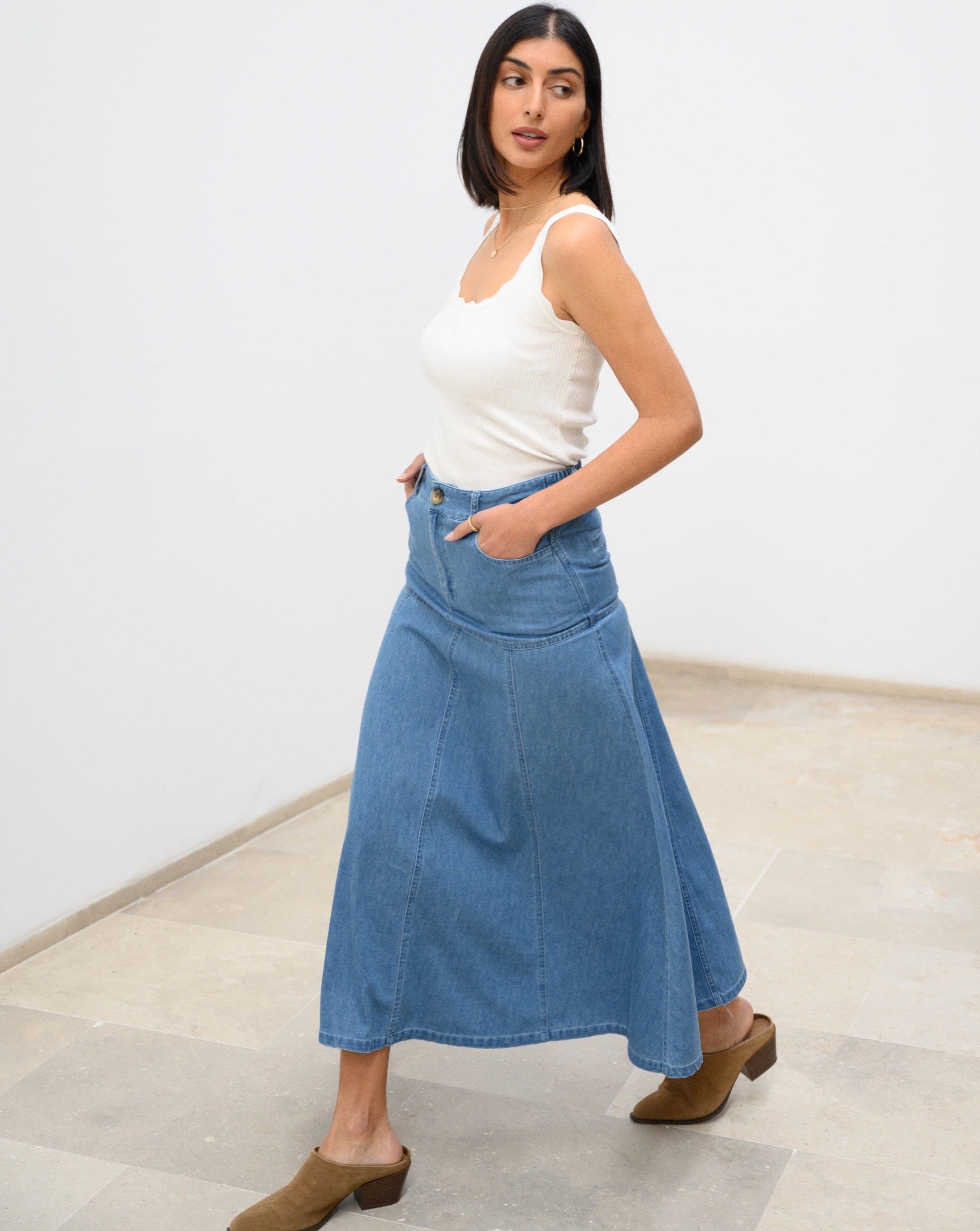 FALDA EVASÉ ZOE DENIM