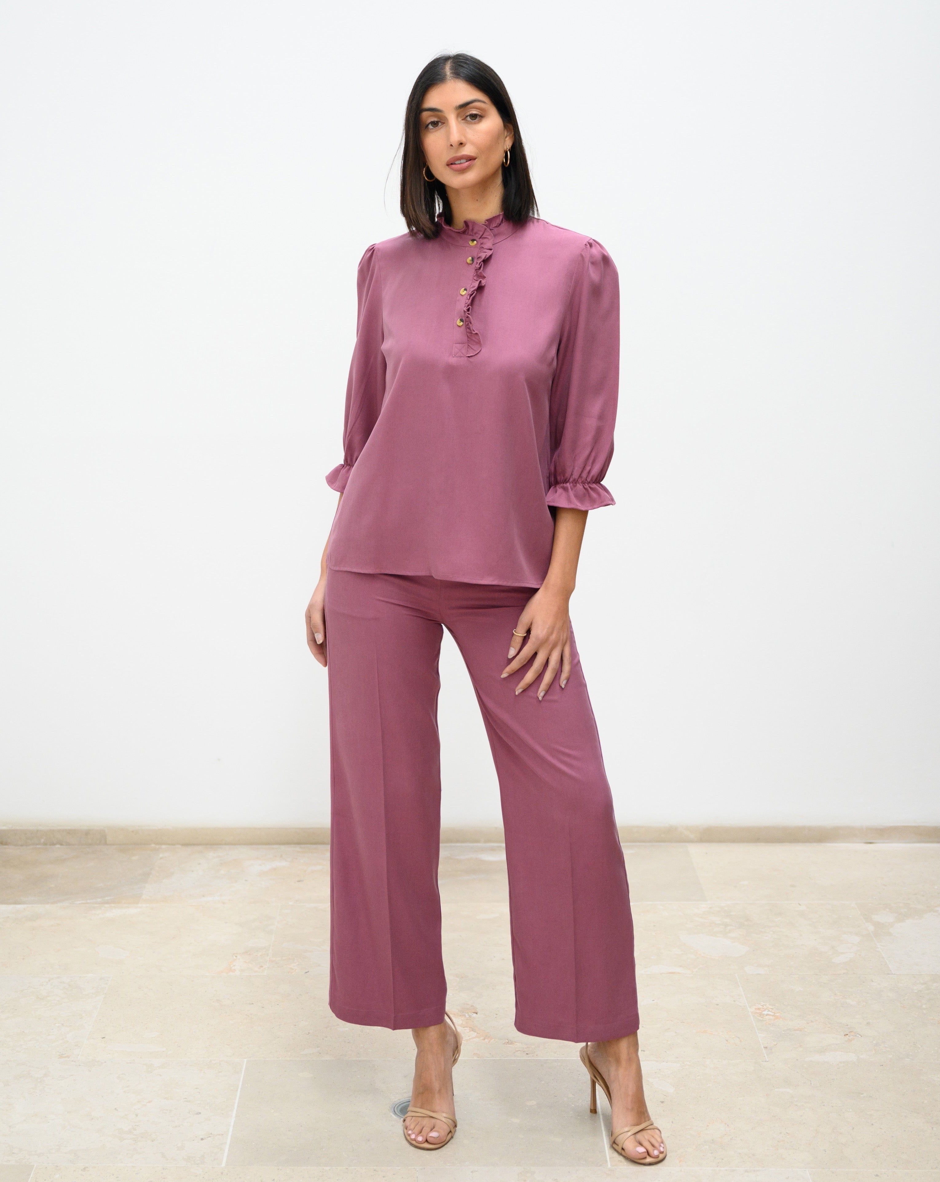 BLUSA ANAIS TENCEL BURDEOS