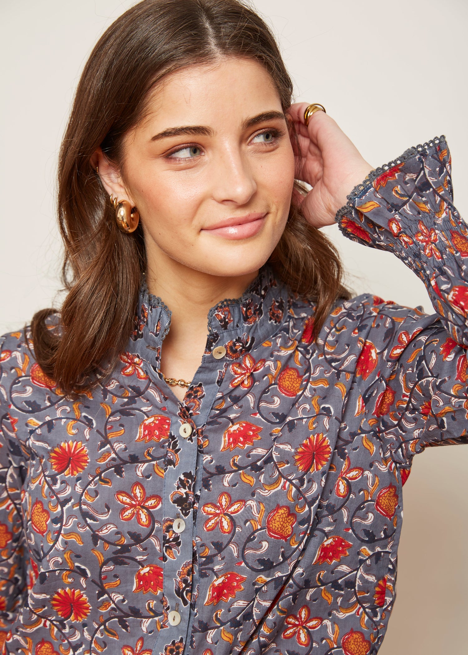 blusa Juana estampado flores