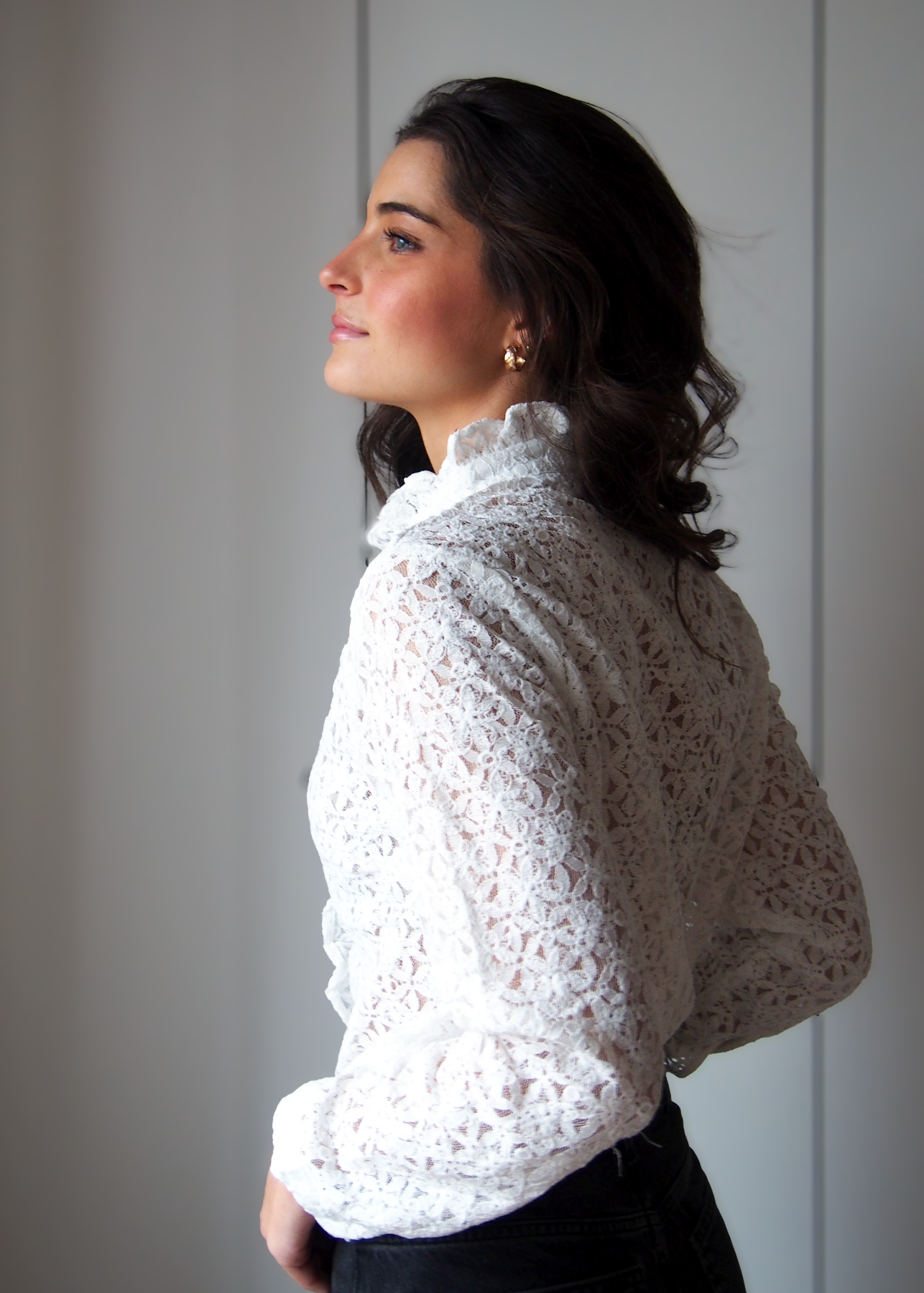 blusa encaje blanca espalda