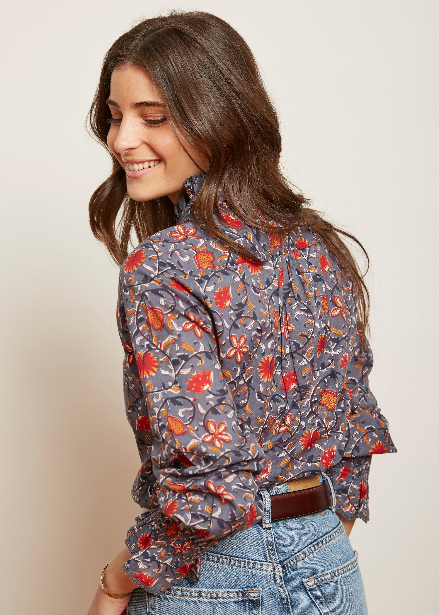 camisa Juana estampado floral