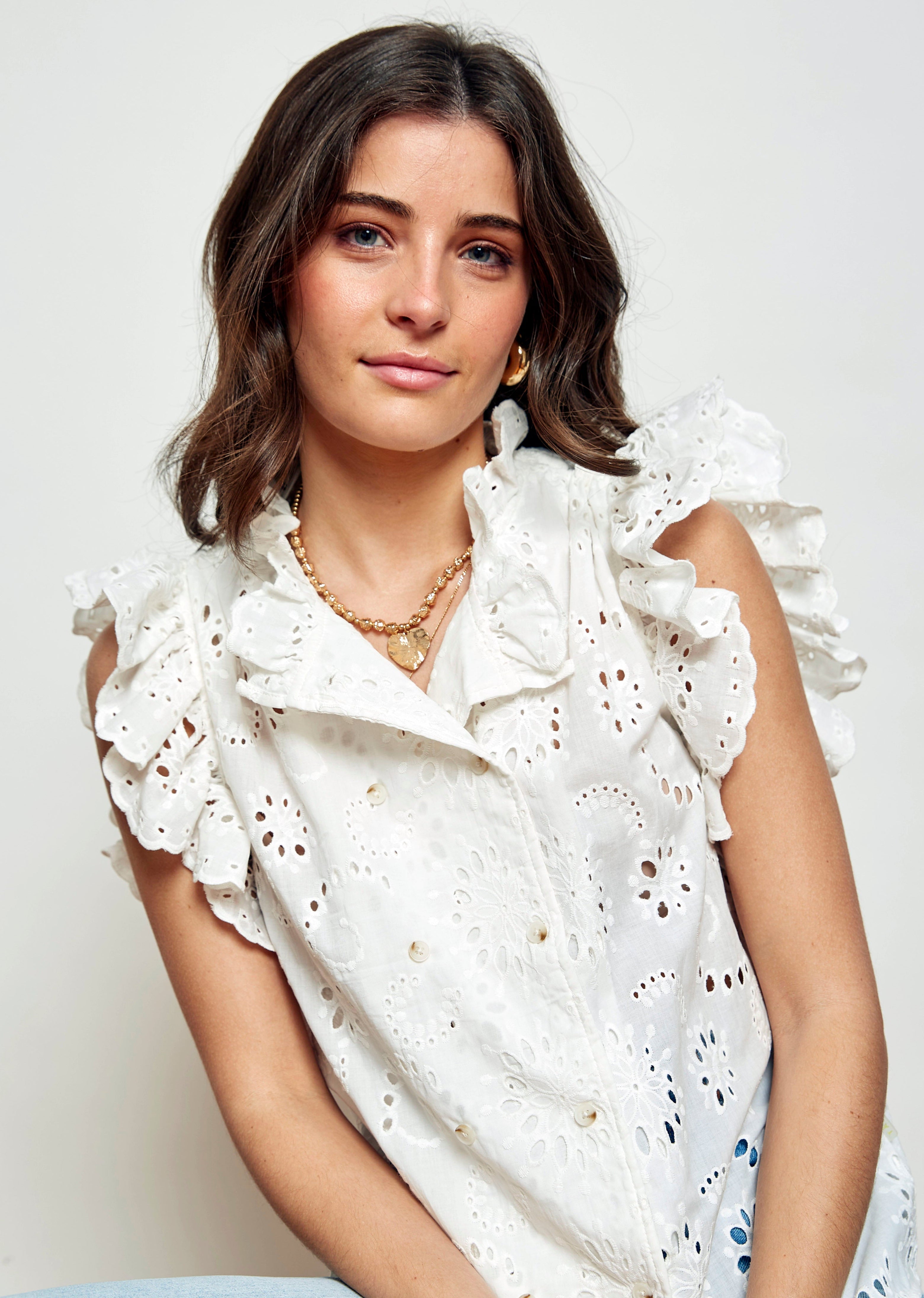 BLUSA SUIZA BORDADA BLANCA