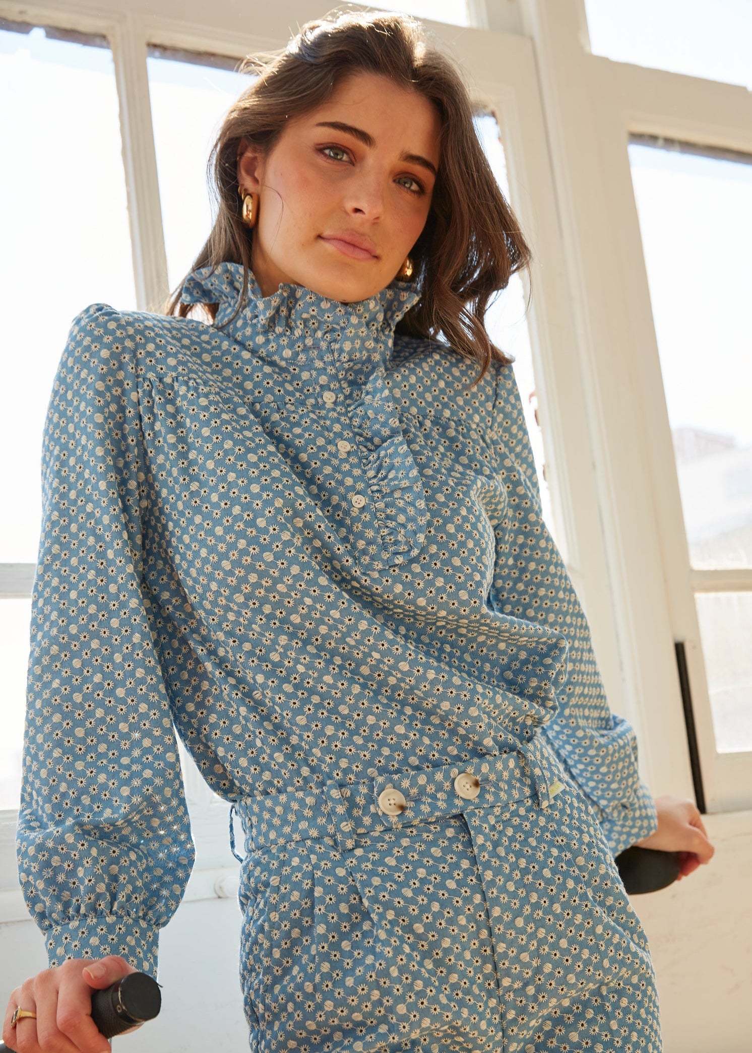 CAMISA NALA DENIM BORDADO