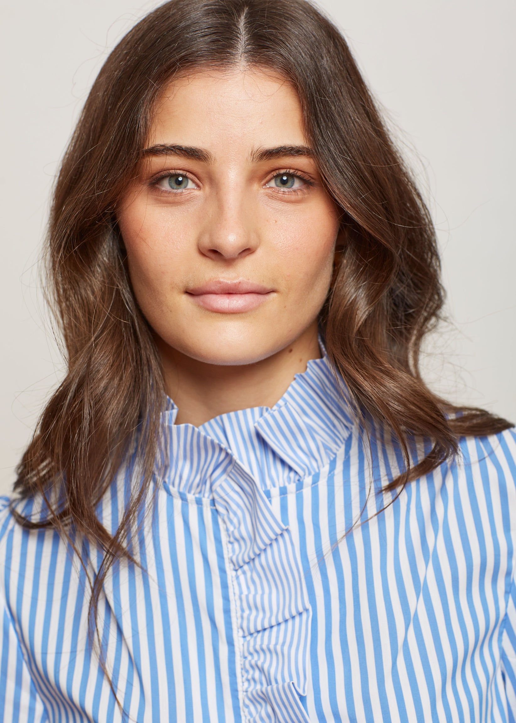 camisa lucia rayas azules combinado