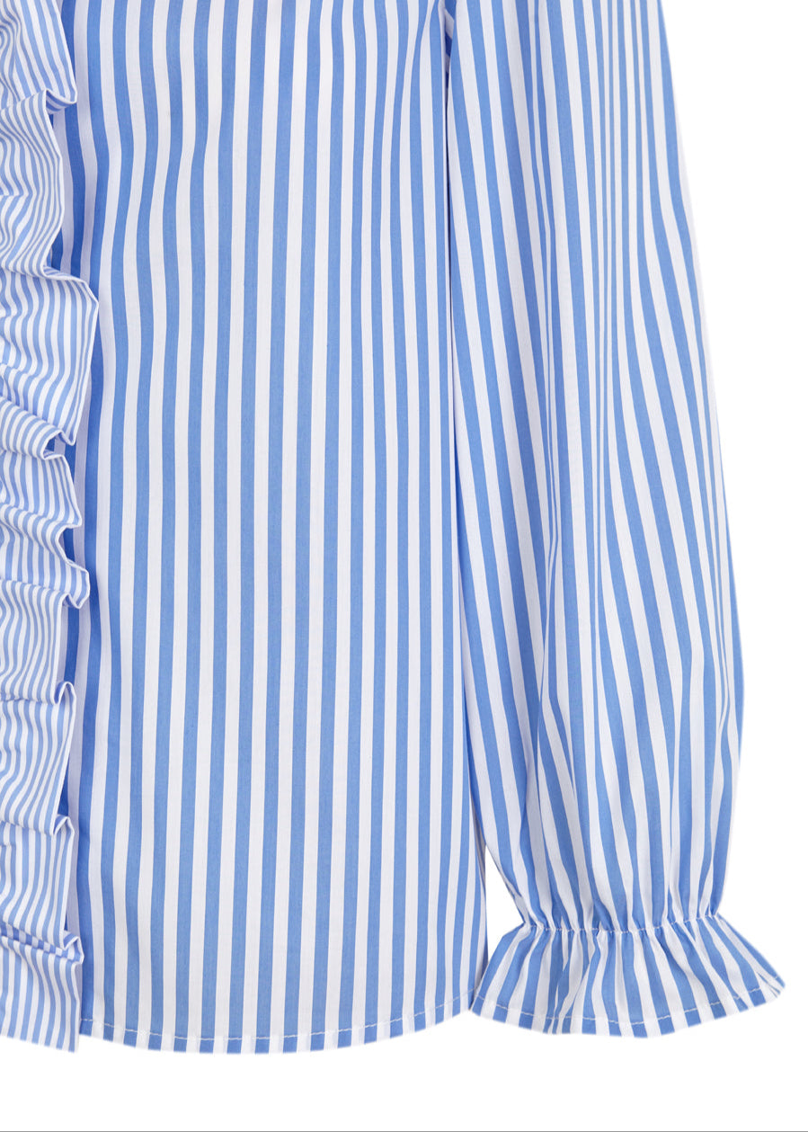 camisa lucia rayas azules larga