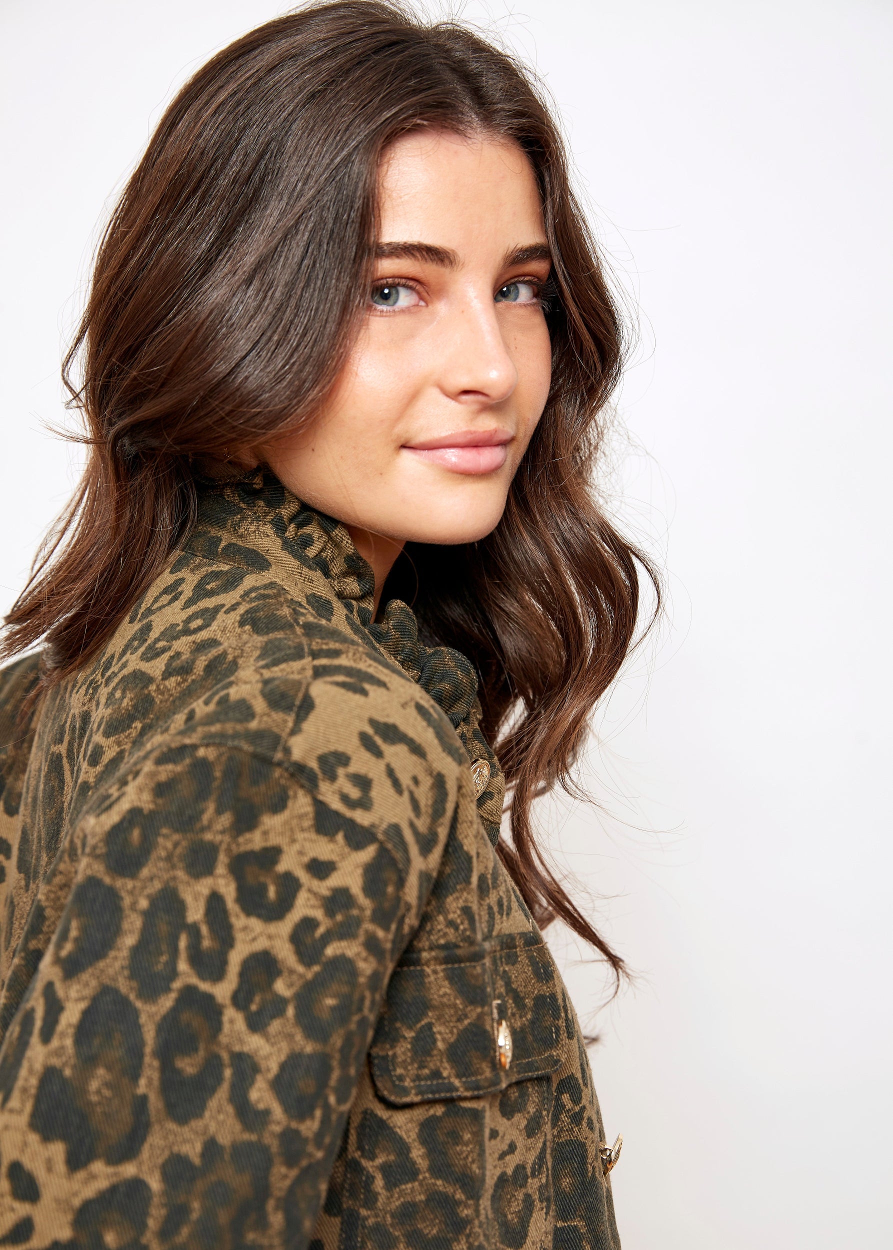 chaqueta estampado leopardo