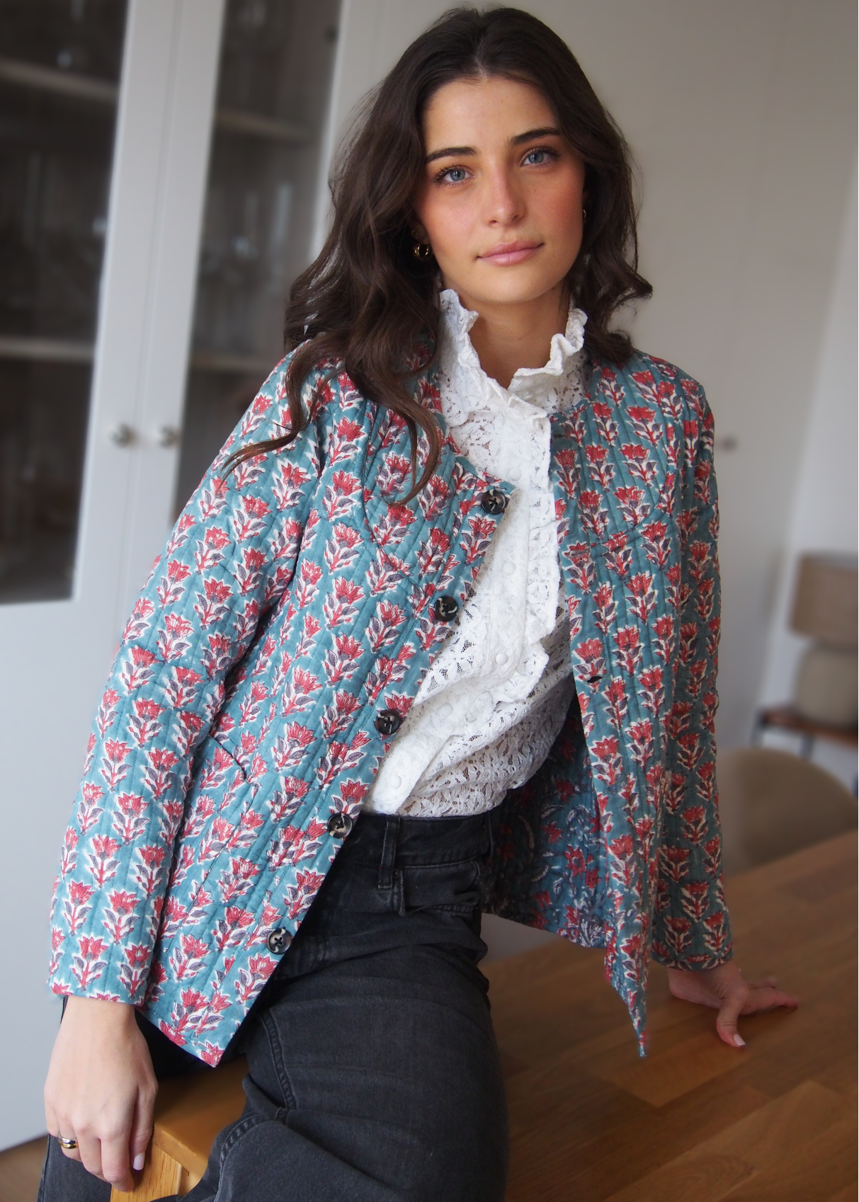 chaqueta reversible acolchada Block