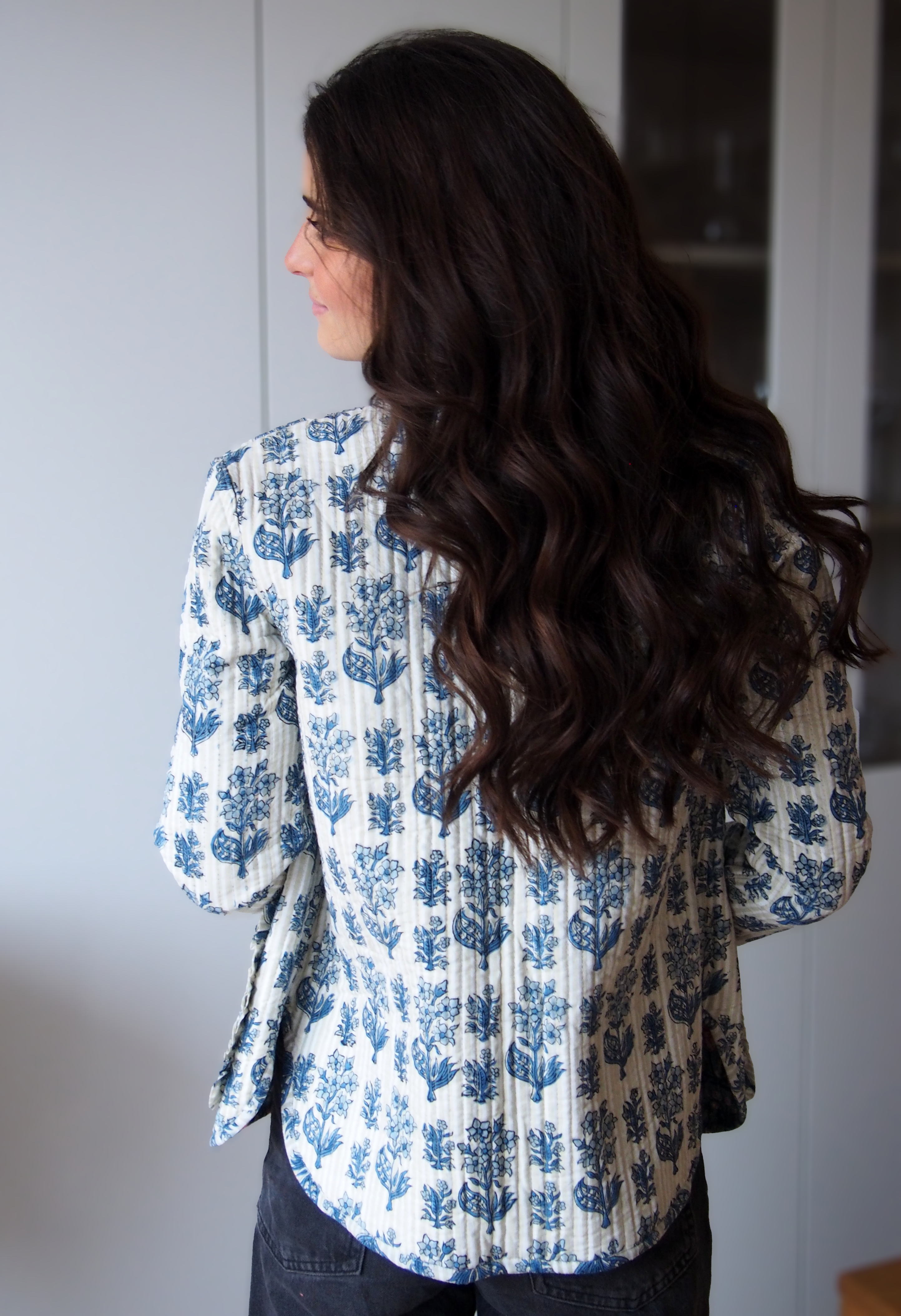 CHAQUETA ACOLCHADA FLORES REVERSIBLE