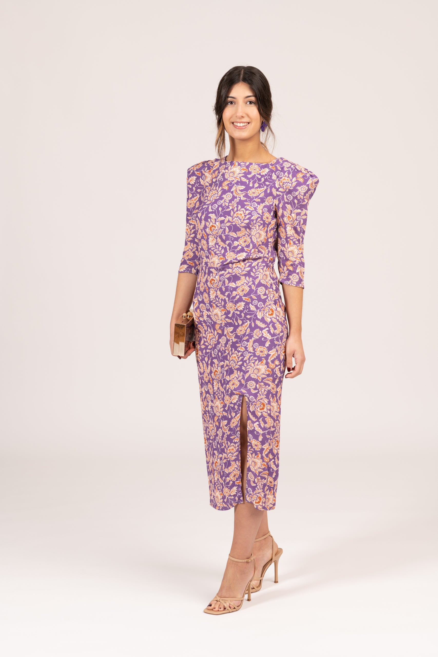 VESTIDO MARIA ESTAMPADO MORADO
