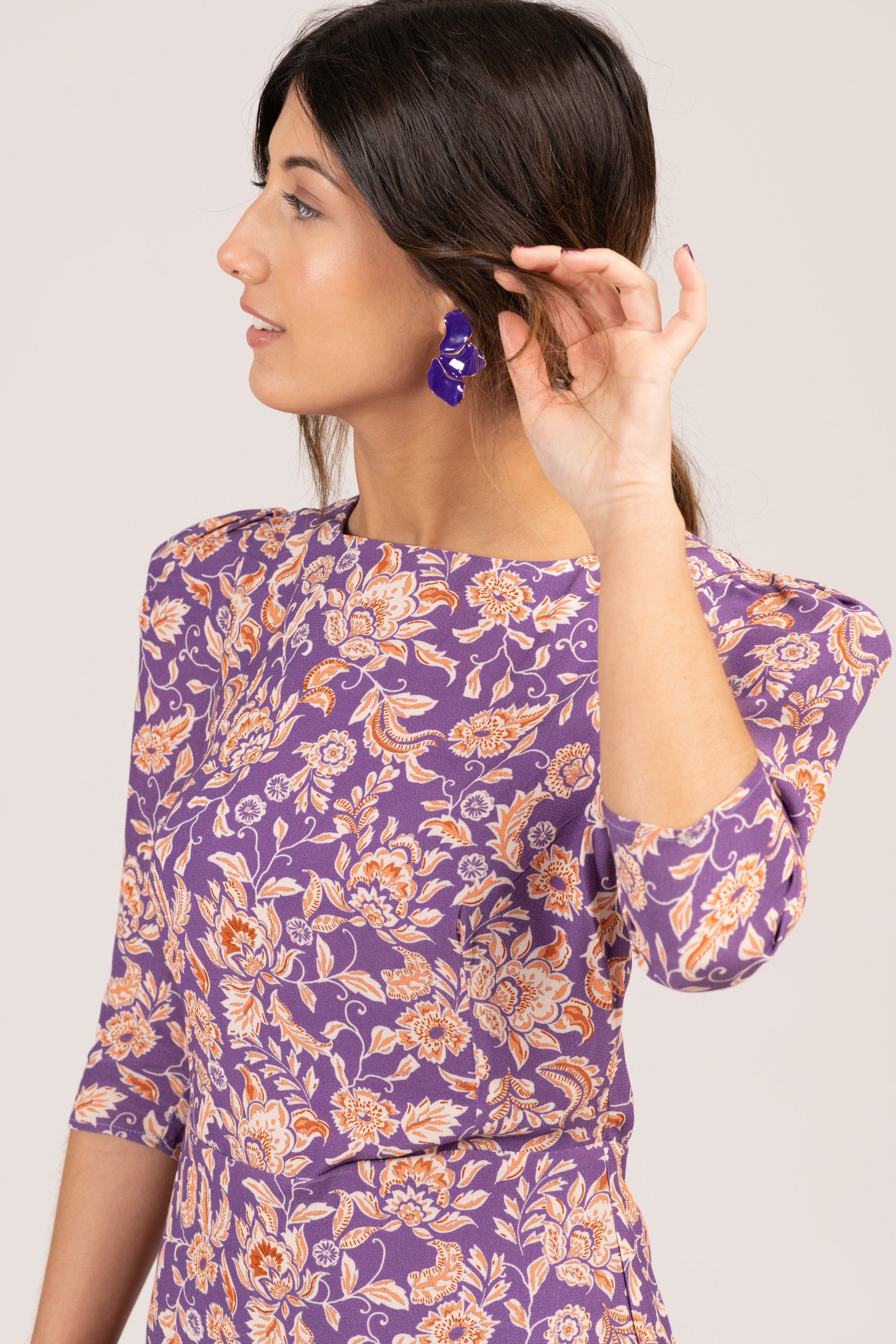 VESTIDO MARIA ESTAMPADO MORADO