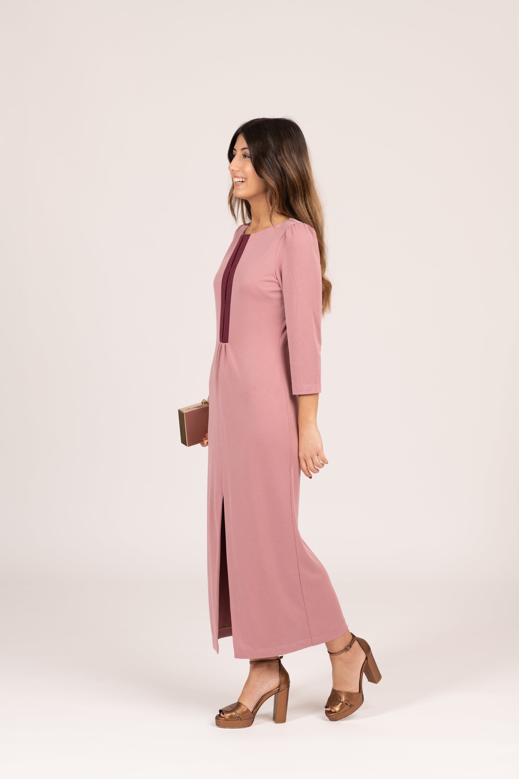 VESTIDO PUNTO MAMEN ROSA