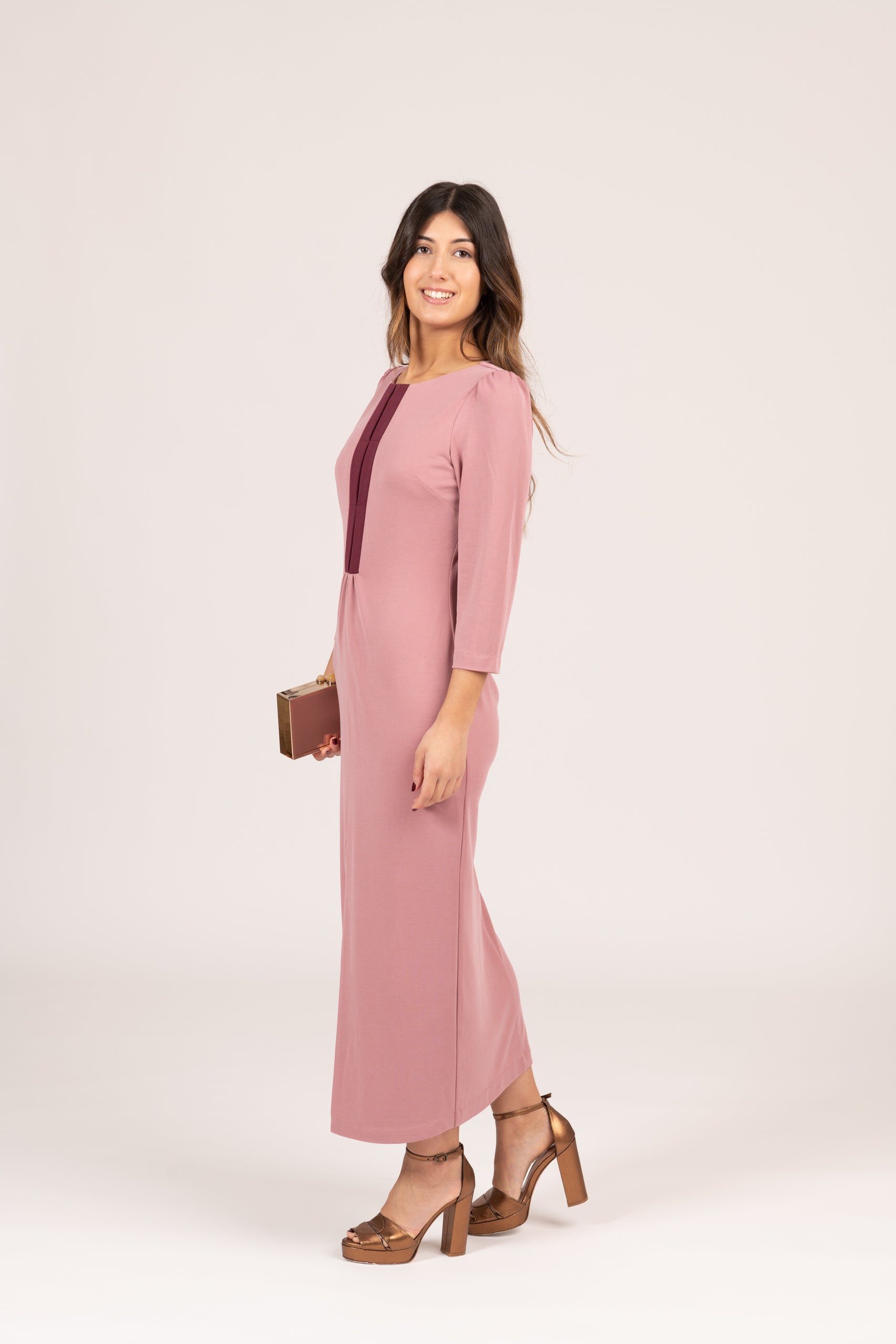 VESTIDO PUNTO MAMEN ROSA