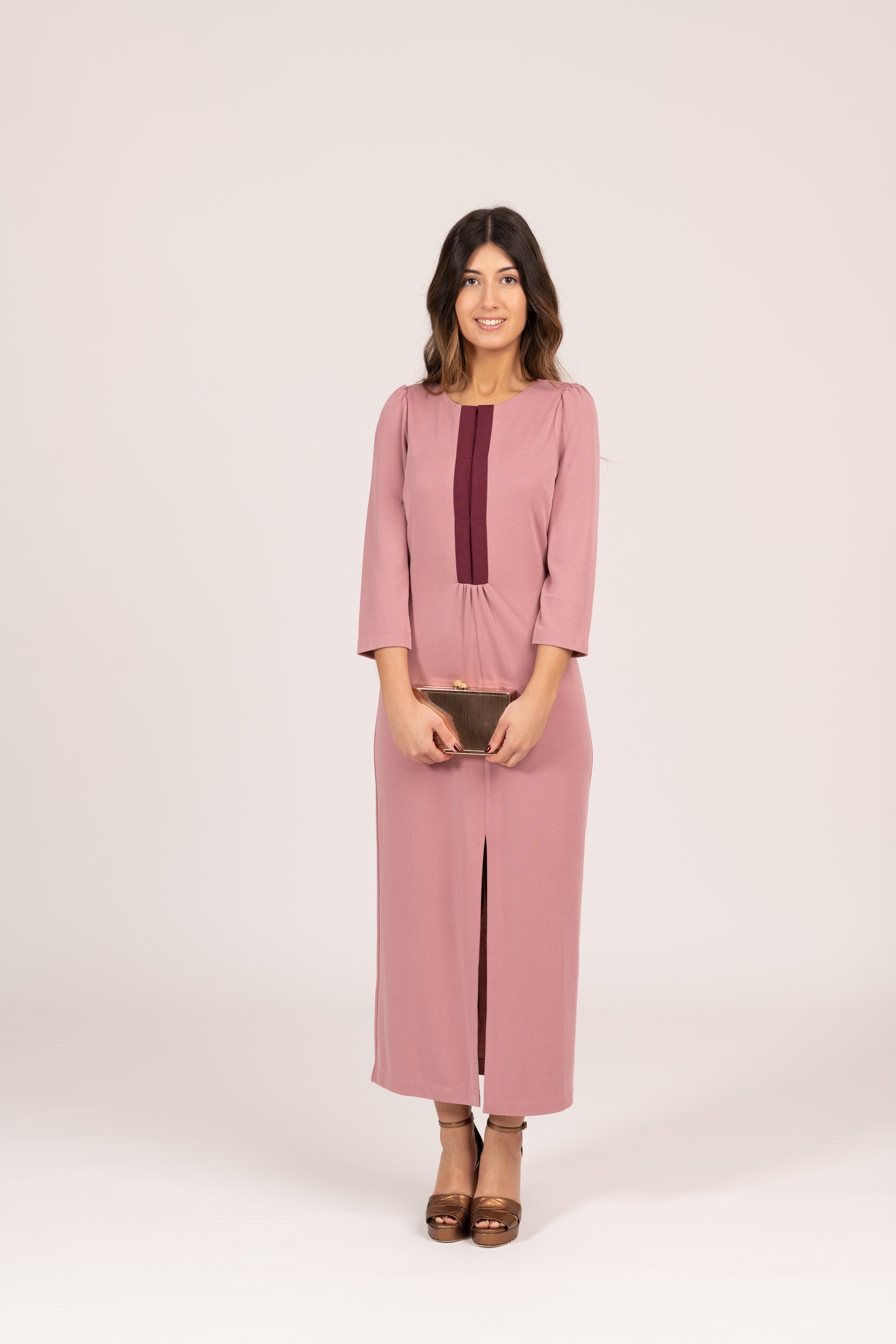 VESTIDO PUNTO MAMEN ROSA