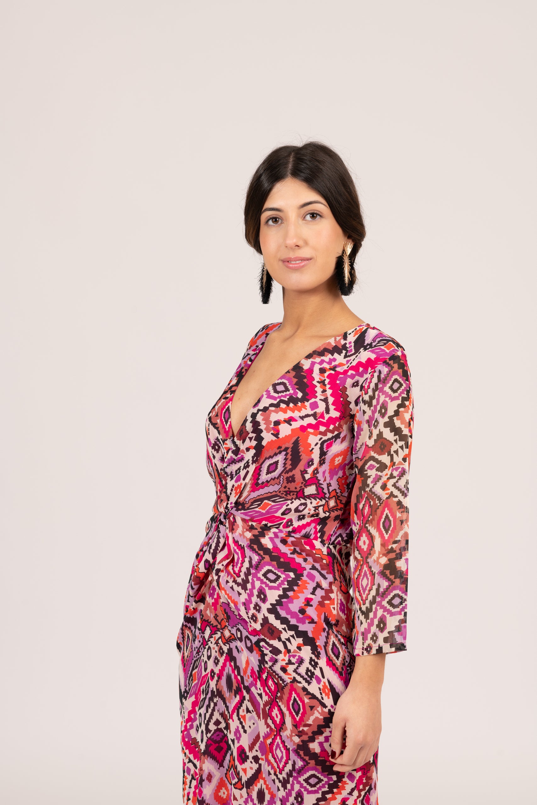 VESTIDO INDIA ESTAMPADO ÉTNICO