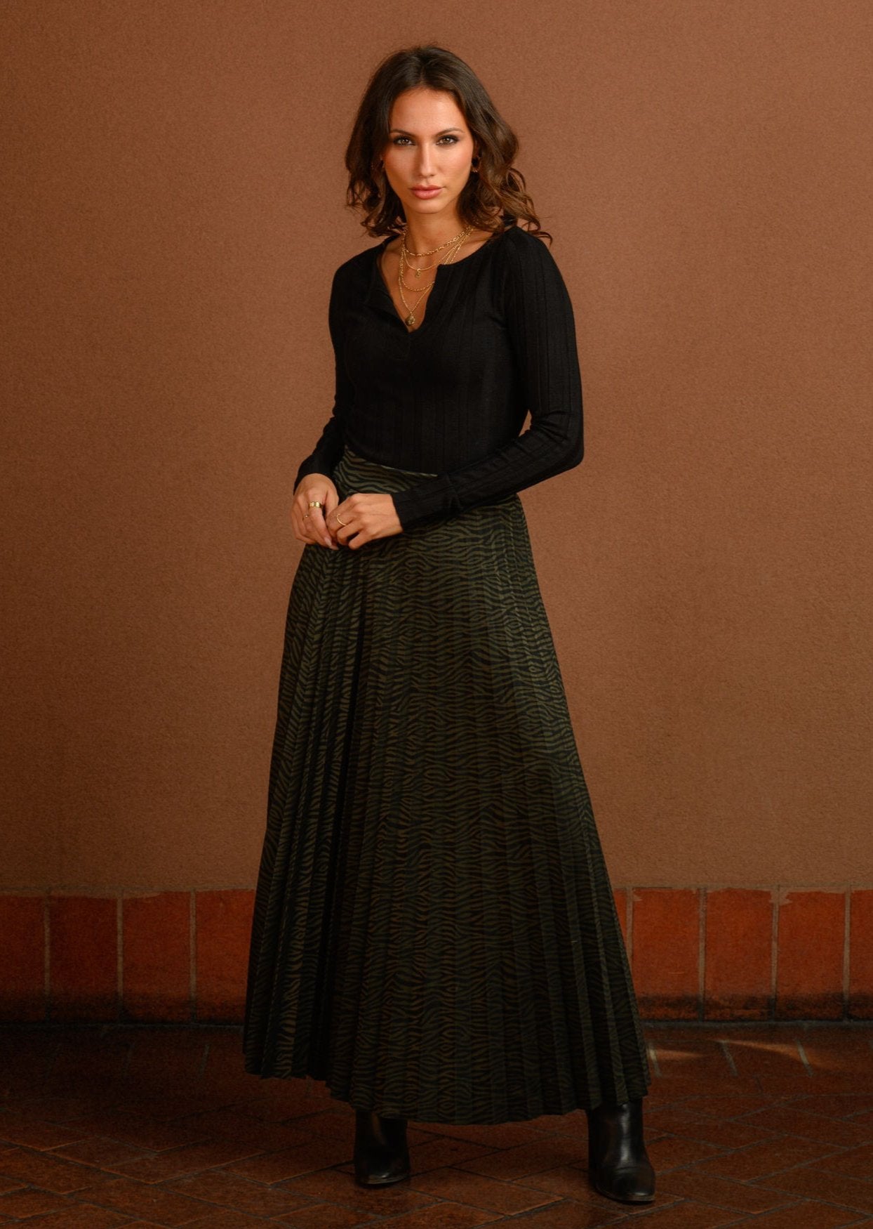FALDA PUNTO JACQUARD ANIMAL